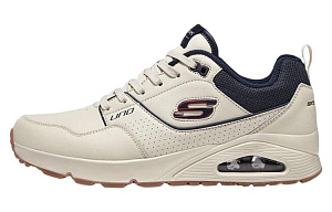 Skechers Uno Low Top Casual Shoes Men's Beige Black