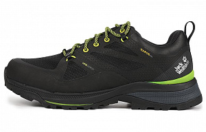 Jack Wolfskin Cushioning Anti-Slip And Wear-Resistant Low-Top Outdoor Shoes Men's Black Green