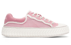 Dickies Low-Top Canvas Shoes Women's White Peach Pink 1 2787322