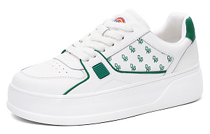 Dickies Low Top Skateboard Shoes Women's White Green 1 2787509