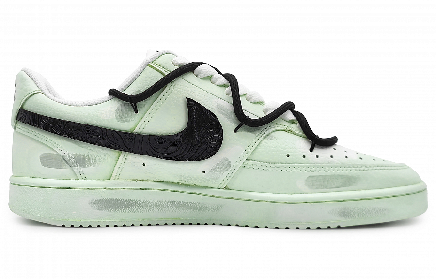 Nike Court Vision Low Non-slip Lightweight Low-Top Skateboard Shoes Women's Green Gray купить в интернет-магазине Yoocart с быстрой доставкой по России.