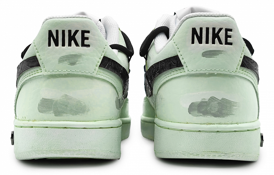 Nike Court Vision Low Non-slip Lightweight Low-Top Skateboard Shoes Women's Green Gray купить в интернет-магазине Yoocart с быстрой доставкой по России.