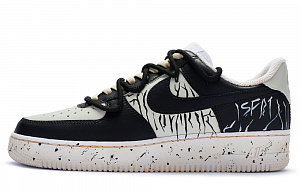 Nike Air Force 1 Low 811 Manufacturing Slip Resistant Low Top Skateboard Shoes Men's Beige White Black