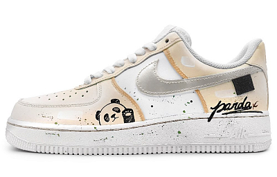 Nike Air Force 1 07 Coverage Warm Low-Top Skateboard Shoes Men's Yellow Gray