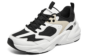 Skechers Wave Riding Low Top Casual Shoes Women's White Black Beige 2 2789150