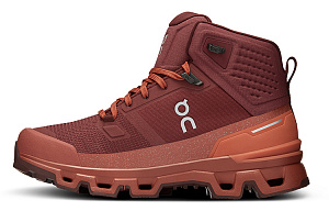 On Waterproof Shock absorbing And Waterproof High Top Outdoor Shoes Women's Russet