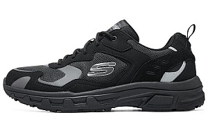 Skechers Go Walk Fle Breathable Lightweight Rebound Low-Top Casual Shoes Men's Black