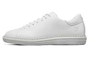 Skechers Anti Slip Wear Resistant Low Top Casual Shoes Men's White