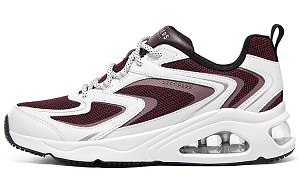 Skechers Tres Air Uno 'Street Fl Air White Burgundy' Women's