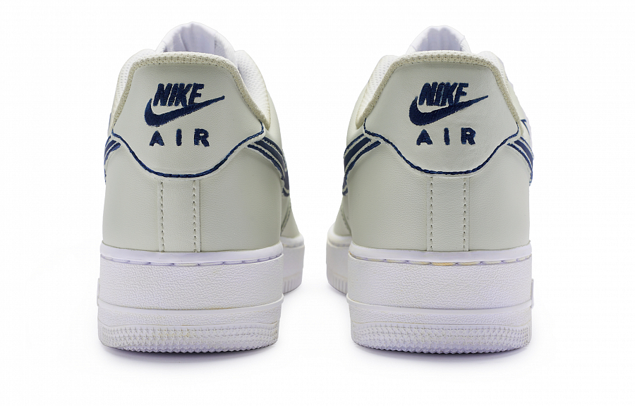 Nike Air Force 1 Slip-Resistant Low-Top Skateboard Shoes Men's Beige White Blue купить в интернет-магазине Yoocart с быстрой доставкой по России.