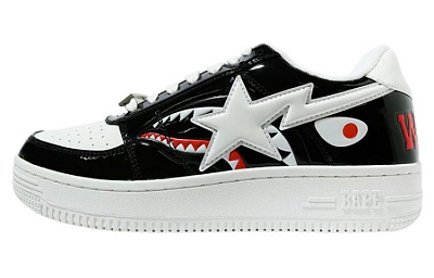 BAPE A BATHING APE Bape Sta Low Color Block Shark Black