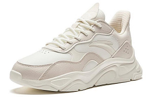 Anta Little Millennium Slip Resistant Abrasion Resistant Low top Casual Shoes Women's Ecru 1 2790300