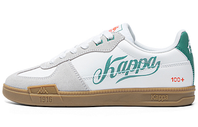 Kappa Low Top Skateboard Shoes Unisex White Gray Green