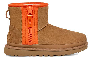 UGG Classic Mini Zipper Tape Logo 'Chestnut' Women's 1 2790598