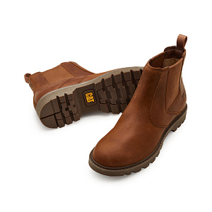 CAT Thermal Waterproof Abrasion Resistant Cushioning Short Outdoor Boots Women's Brown 1 2790771