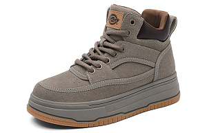 Dickies Anti-Slip And Wear-Resistant Height Increasing Mid-Top Skateboard Shoes Women's Smoke Gray 1 2790998