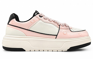 MLB Chunky Liner Wear-Resistant Height Increasing Low-Top Skateboard Shoes Unisex Pink White Black 1 2792659
