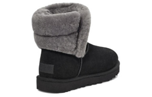 UGG Saniya Mini Suede Classic Boot 'Black' Women's 1 2793464