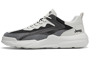 Jeep Breathable Low-Top Casual Shoes Men's Beige Black