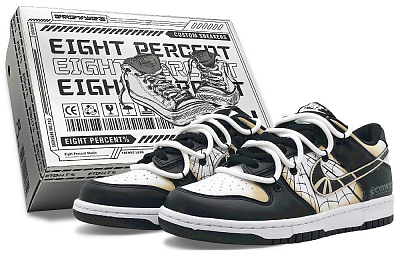 Nike Dunk Low Anti-Slip And Wear-Resistant Lightweight Low-Top Skateboard Shoes Unisex Black Yellow