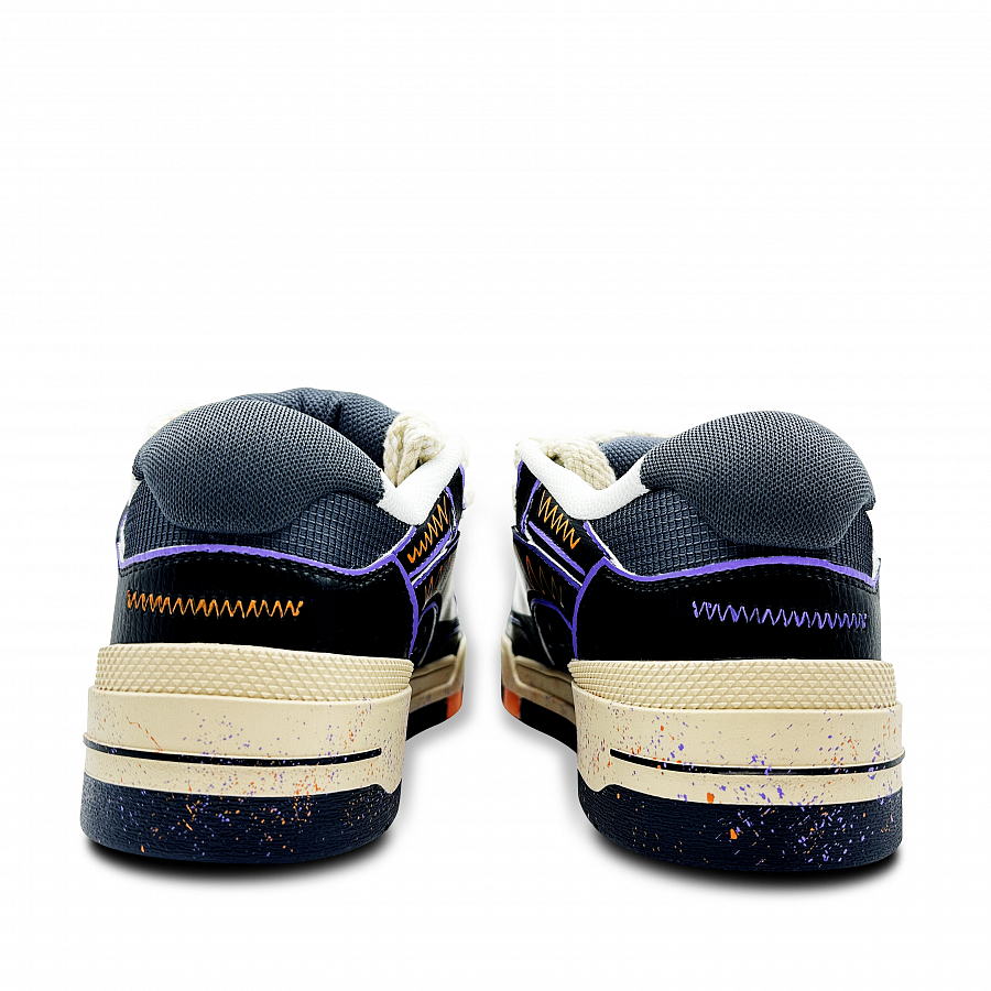 LiNing Journey V2 Wear-Resistant Slip-Resistant Low-Top Skateboard Shoes Men's Black Orange Purple