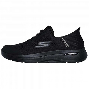 Skechers Go Walk Arch Fit Hands Free Slip-Ins Cushioning Wear-Resistant Low-Top Casual Shoes Men's Black