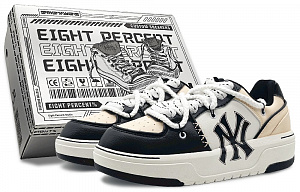 MLB Chunky Liner Low-Top Skateboard Shoes Unisex Black Yellow