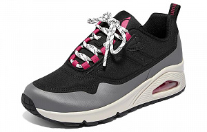 Skechers Street Series Low Top Casual Shoes Women's Black Gray 1 2796475