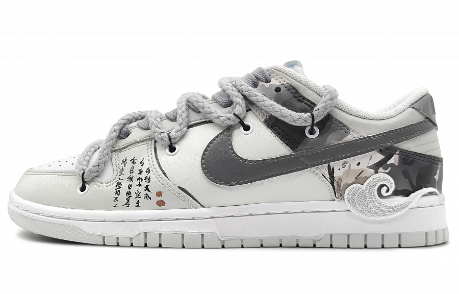 Nike Dunk Low-Top Skateboard Shoes Men's Gray White купить в интернет-магазине Yoocart с быстрой доставкой по России.