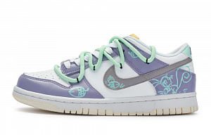 Nike Dunk Low 811 Manufacturing Squirrel Purple Low-Top Skateboard Shoes GS White Green Gray