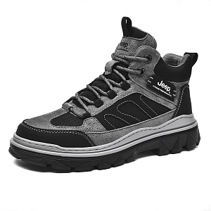 Jeep Short Martin Boot Mid Top Men's Black Gray 1 2798048