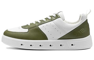 Ecco Low-Top Skateboard Shoes Men's White Green