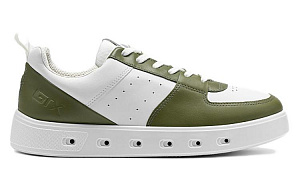 Ecco Low-Top Skateboard Shoes Men's White Green 1 2798444