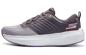 Skechers Cushioned Wear-Resistant Breathable Low-Top Casual Shoes Women's Gray Purple