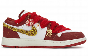 Jordan Air Jordan 1 Vintage Basketball Shoes Men's Low top White/Gold 1 2798793