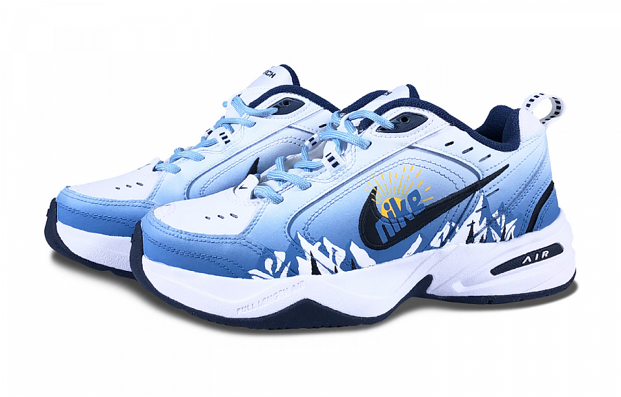 Nike Air Monarch 4 Chunky Sneakers Unisex Low-Top Black/Yellow купить в интернет-магазине Yoocart с быстрой доставкой по России.
