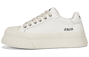 Kappa Anti-Slip Wear-Resistant Low-Top Skateboard Shoes Women's White