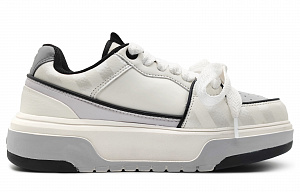 MLB Chunky Liner Low-Top Skateboard Shoes Unisex White Gray 1 2799004