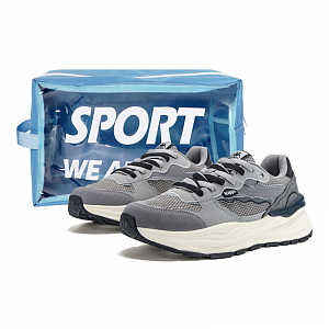 Kappa Wear-Resistant Slip-Resistant Low-Top Chunky Sneakers Men's Shark Gray/Tranquil Gray/Premium Gray