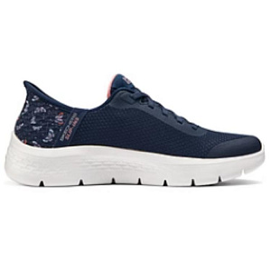 Skechers Go Walk Fle Hands Free Slip-Ins Wear-resistant And Lightweight Low-Top Casual Shoes Women's Blue 1 2800034