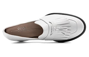 Ecco Chunky Heel High Heels 8cm Women's White 1 2800157