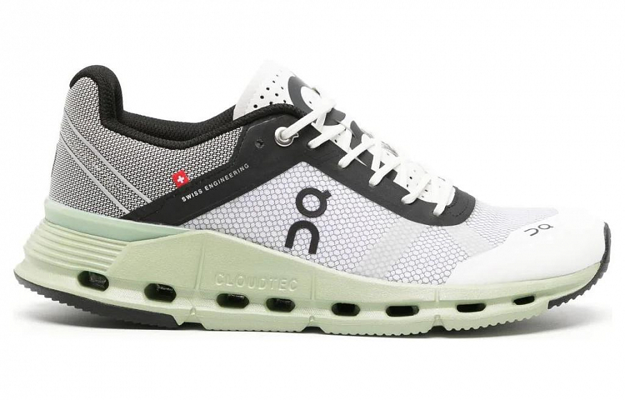 On Cloudnova Anti-Slip Wear-Resistant Low-Top Long Distance Running Running Shoes Women's White Gray Green купить в интернет-магазине Yoocart с быстрой доставкой по России.