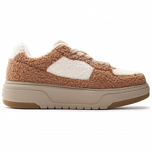 MLB Chunky Liner Cushioned Slip-Resistant Low-Top Casual Shoes Women's White Brown 1 2801412