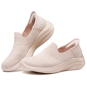 Skechers Slip Ins Hands Free Slip-Ins Cushioning Wear-Resistant Low-Top Casual Shoes Women's Beige 1 2802596