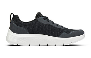 Skechers Cushioning And Breathable Low Top Running Shoes Men's Black 1 2803332