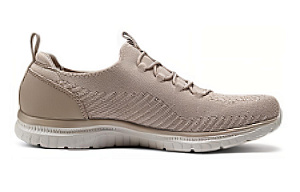 Skechers Cushioning Abrasion Resistant Breathable Low Top Running Shoes Women's Taupe 1 2803389