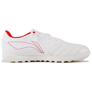 LiNing TF Rubber Broken Studs Cushioning, Slip Resistant, And Abrasion Resistant Soccer Shoes Men's White 1 2804352