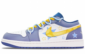 Jordan Air Jordan 1 Low-Top Skateboard Shoes Men's Blue White 1 2804480