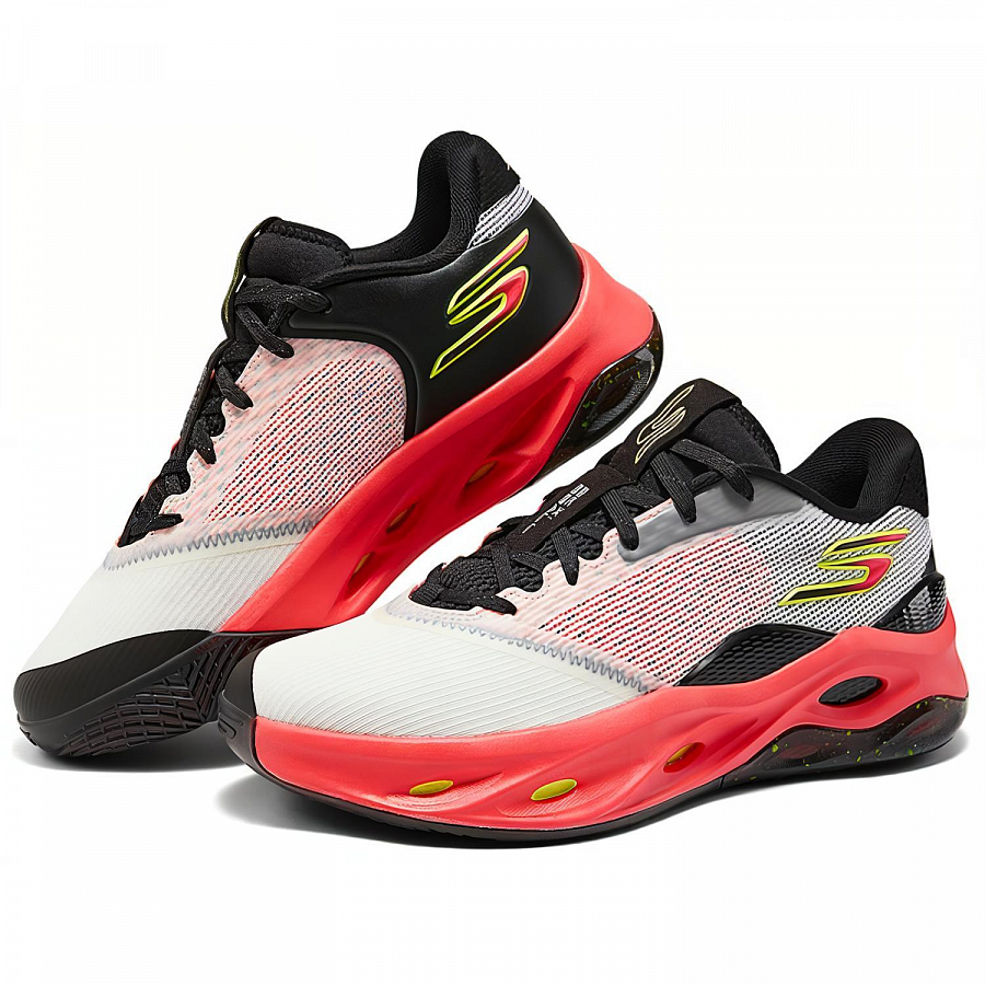 Skechers SKX Float Low Top Basketball Shoes Men's White Red Black купить в интернет-магазине Yoocart с быстрой доставкой по России.
