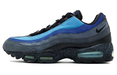 The Stash x Nike Air Max 95 Low Top Running Shoes Men's Black Blue